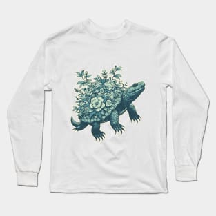 alligator snapping turtle - japanese art style Long Sleeve T-Shirt